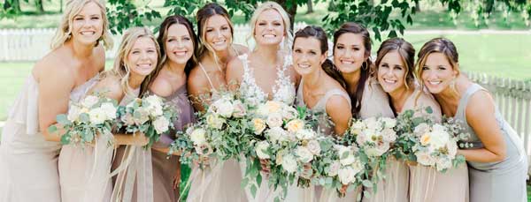 boho, organic, neutral wedding flowers by Garden by the Gate Floral Design